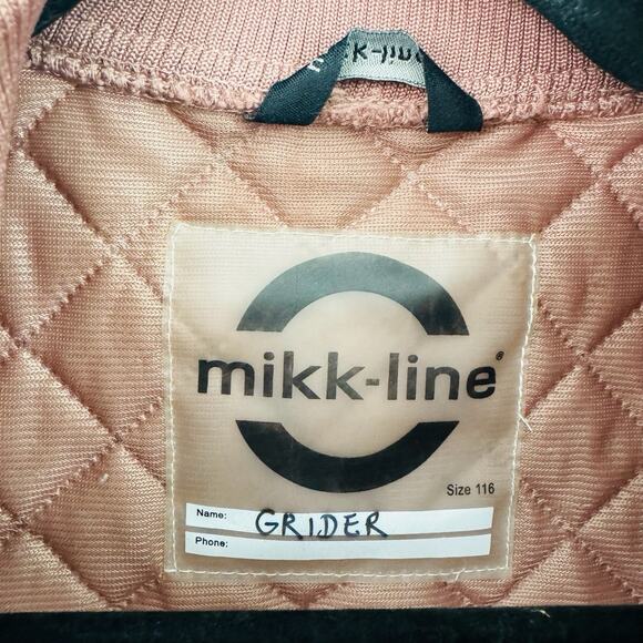 Mikk-line Zip Up Pink Puffer Coat Girls Size 6 - Picture 4 of 7